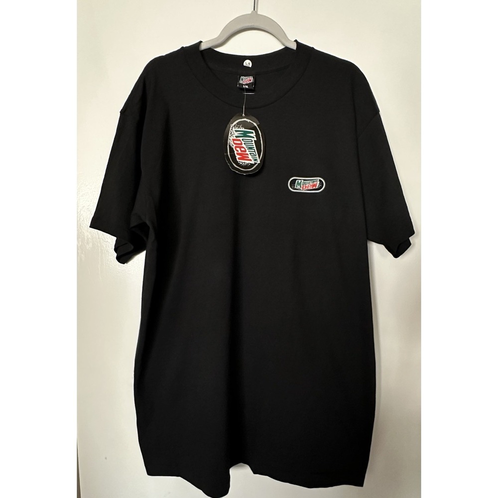 Vintage 90s Mountain Dew T shirt size L/ XL DO THE DEW made in USA 100% COTTON‎
